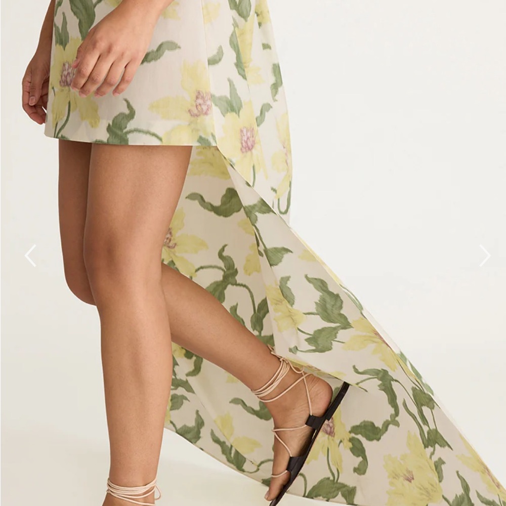 Rebecca Taylor Nouveau Fleur Mini Dress with Train